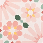 Pink cement tiles